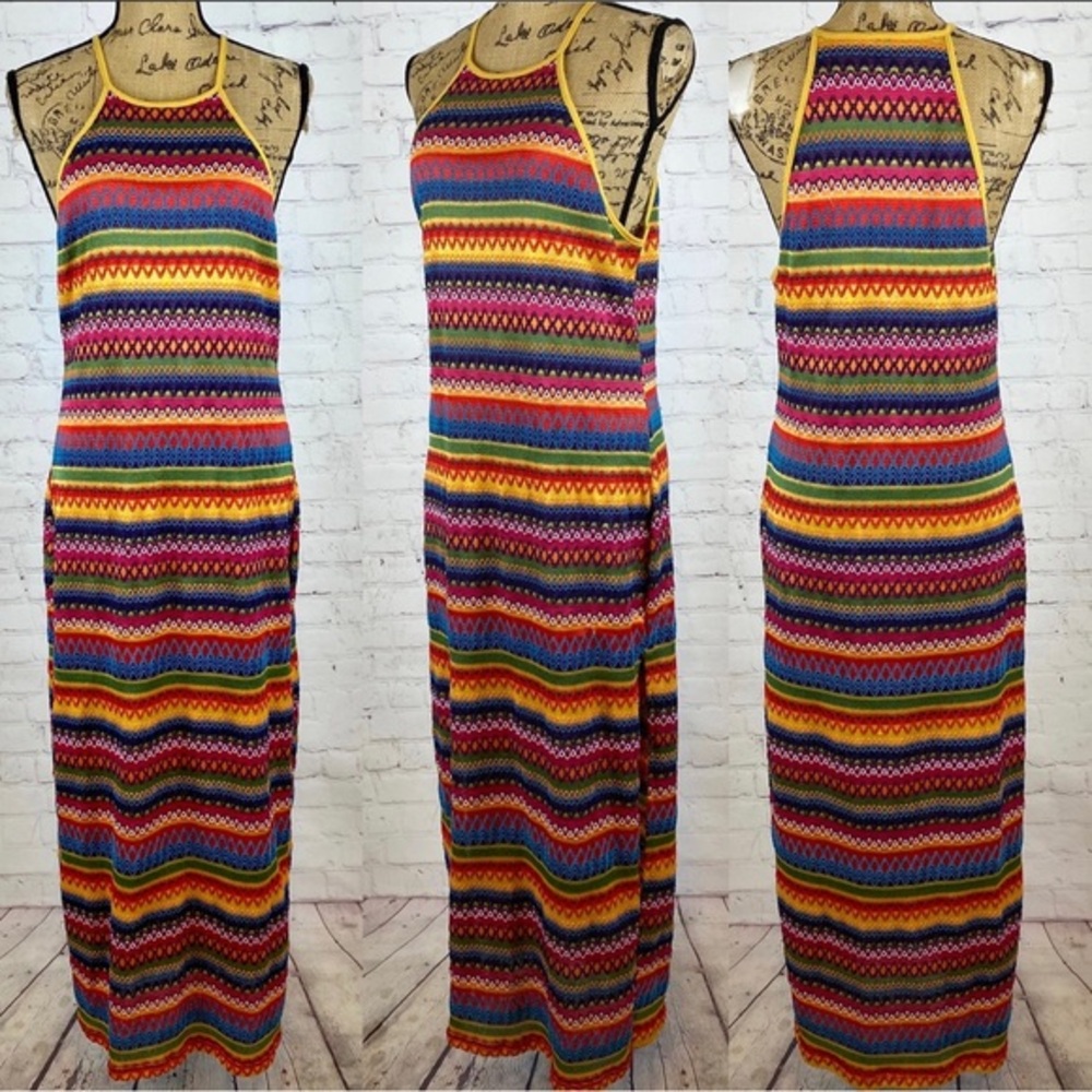 Geo Design Colorful Threaded Cutaway Arm Maxi